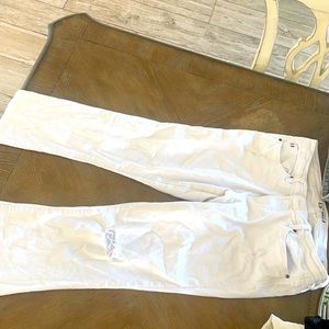 white boot cut jeans!